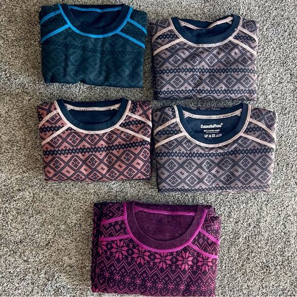 New teen girl’s merino wool long underwear size 14 - Picture 3 of 4